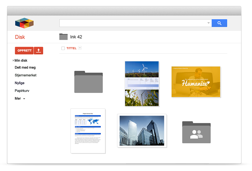 Google drive for bedrifter
